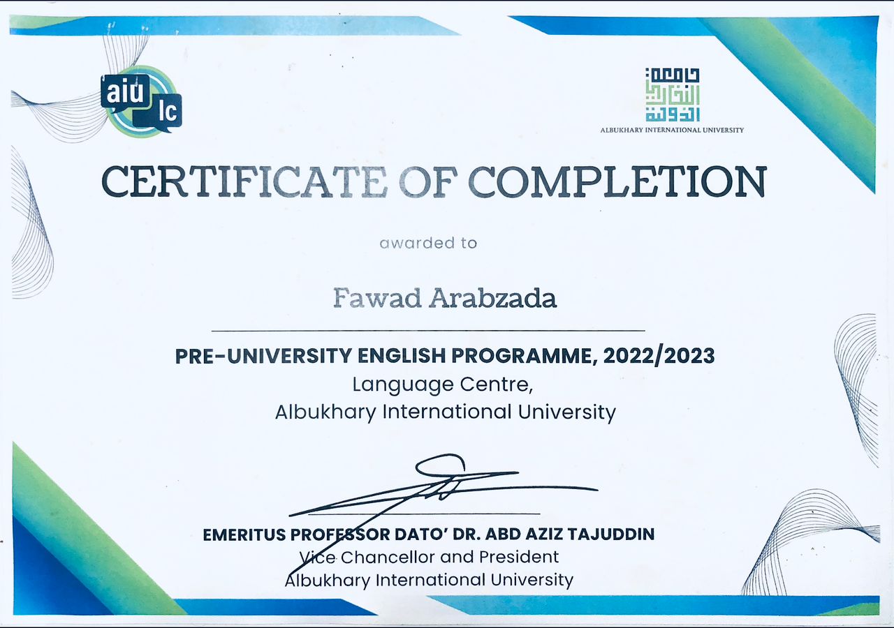 Language Competency Certificate