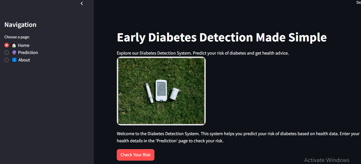 Early Diabetes Detection System